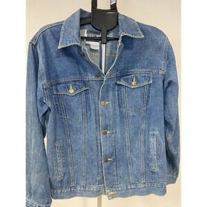 Vintage Grunge 1980s Mecanic brand Men's‎ Denim Jacket Size 40 EUC Rare Brand